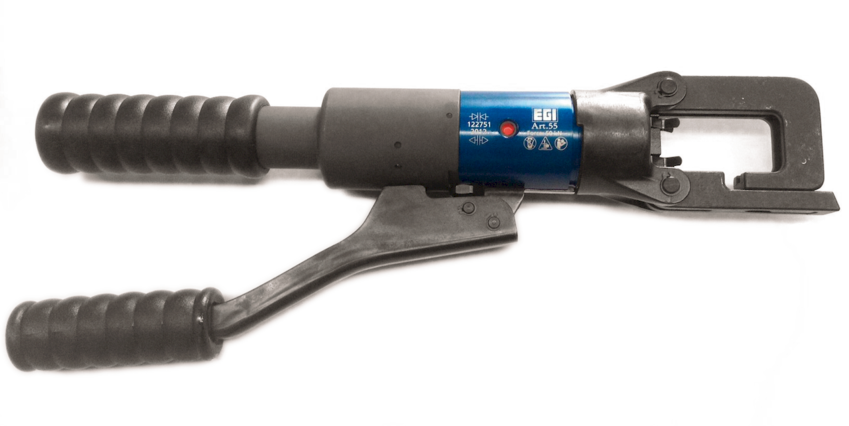 ART. 55 - HYDRAULIC MANUAL TOOL FOR NON INSULATED TERMINALS  10-240 mmqCH AND EXHAGONAL CRIMPING  